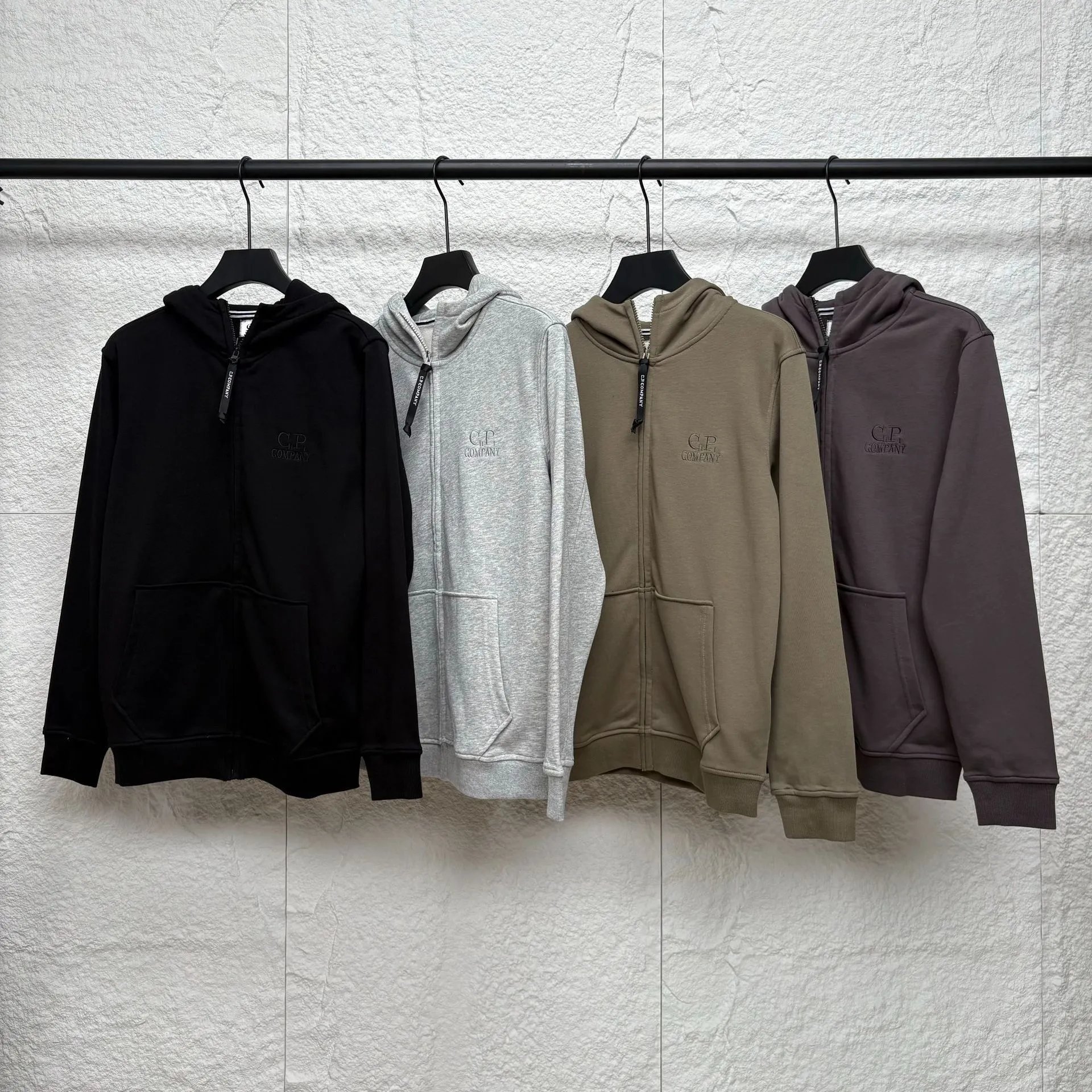 Design Zip-Up Hoodie Gray - 4