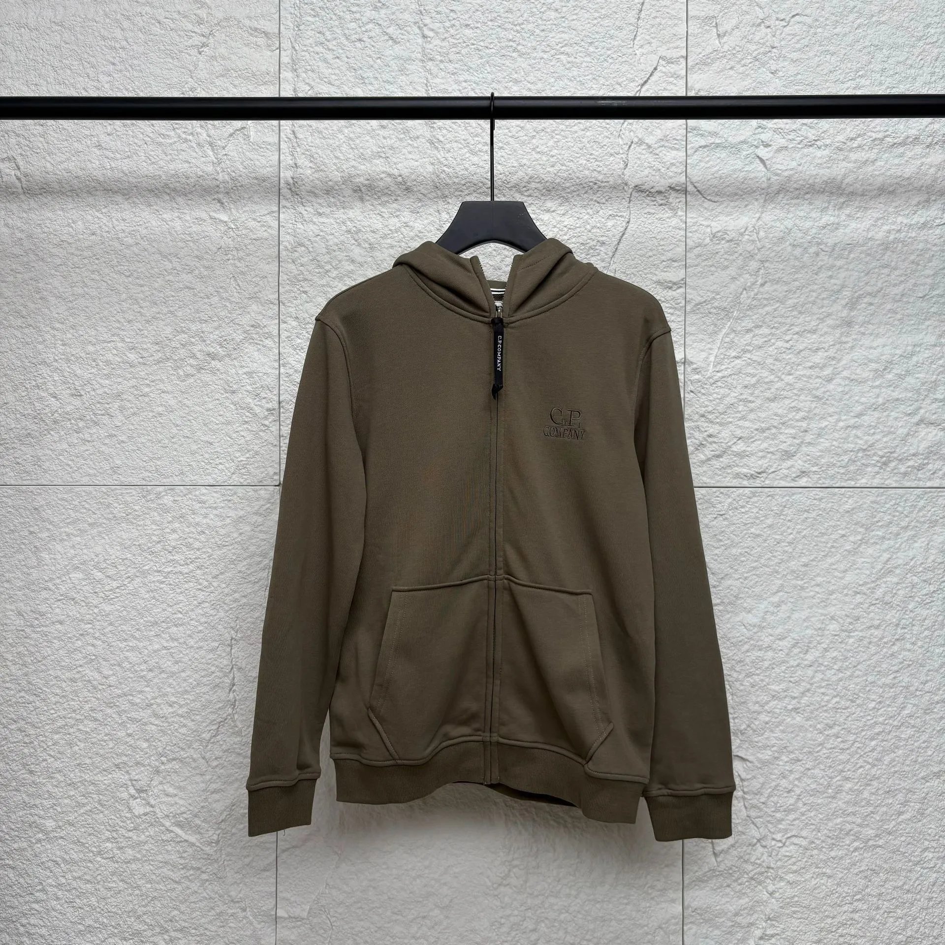 Design Zip-Up Hoodie Gray - 11