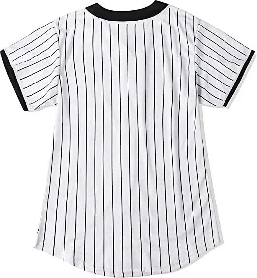 Unbranded Shirts Short-Sleeve Button-Front Baseball Jersey with Bel Air 23 Graphic product detail image 25