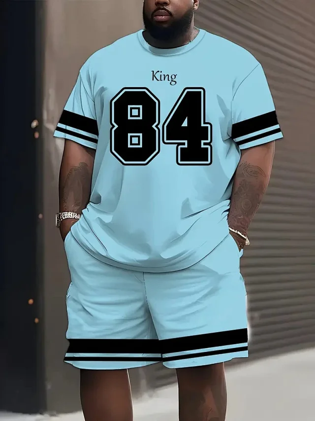 Unbranded Matching Sets Varsity Graphic T-Shirt and Shorts Set product detail image 7