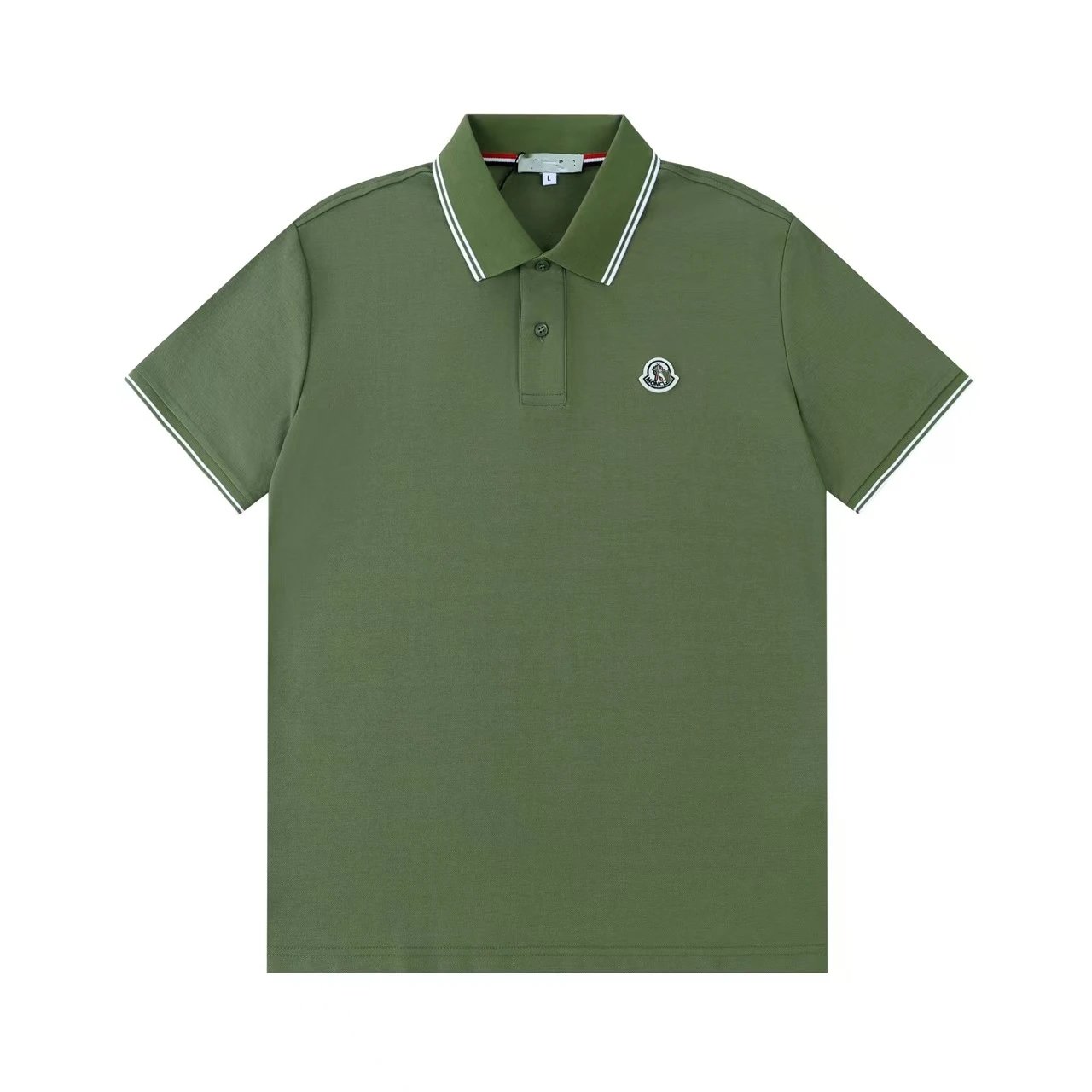 GCDS Logo Embroidered White Polo Polo Shirt - 8