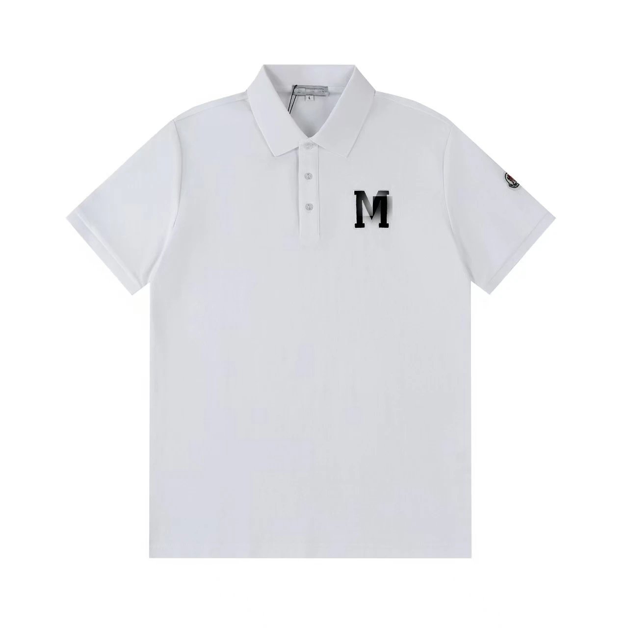 GCDS Logo Embroidered White Polo Polo Shirt - 3