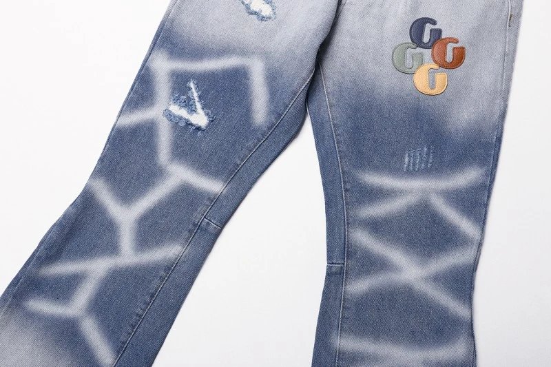 Chrome Hearts Cross-Embellished Straight Fit Jeans Orange - 23
