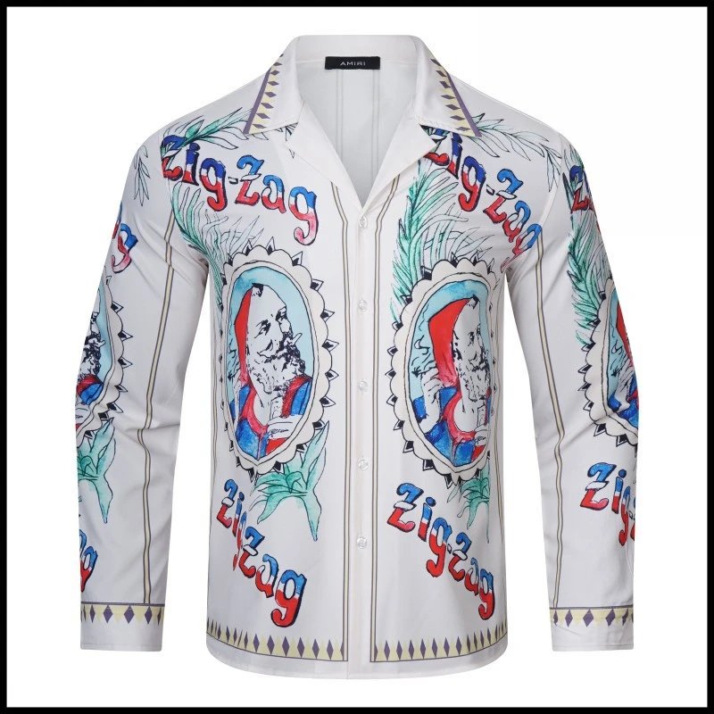 Amiri Abstract Print White Shirt - 20
