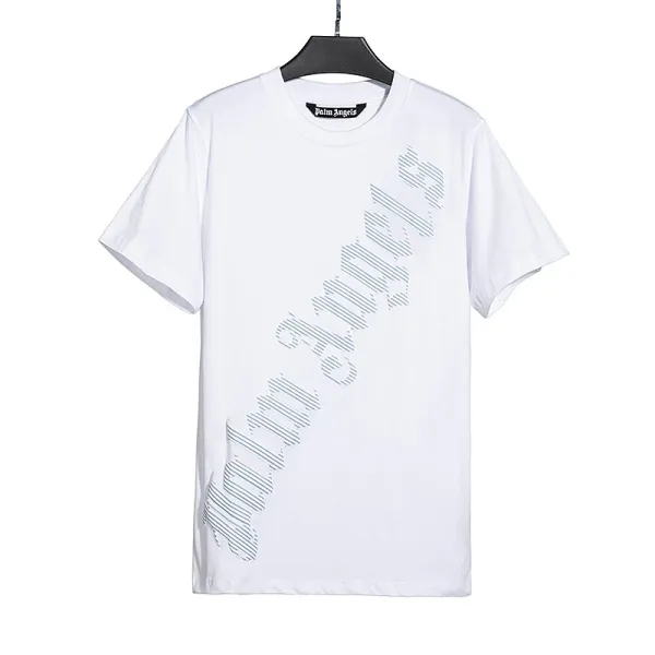 Palm Angels Spray Paint Logo Oversized T-Shirt White - 56