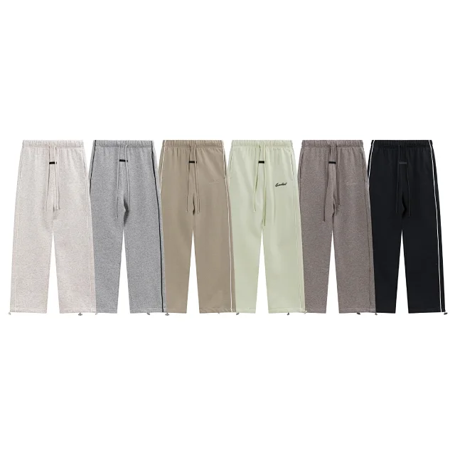Fear of God Trousers Essentials Embroidered Side-Stripe Drawstring product detail image 2