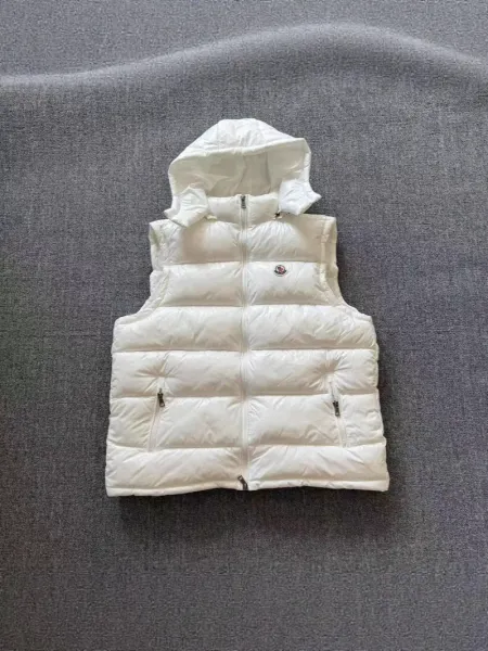 Moncler Maya Vest White Down Vest Outerwear.vest - 1