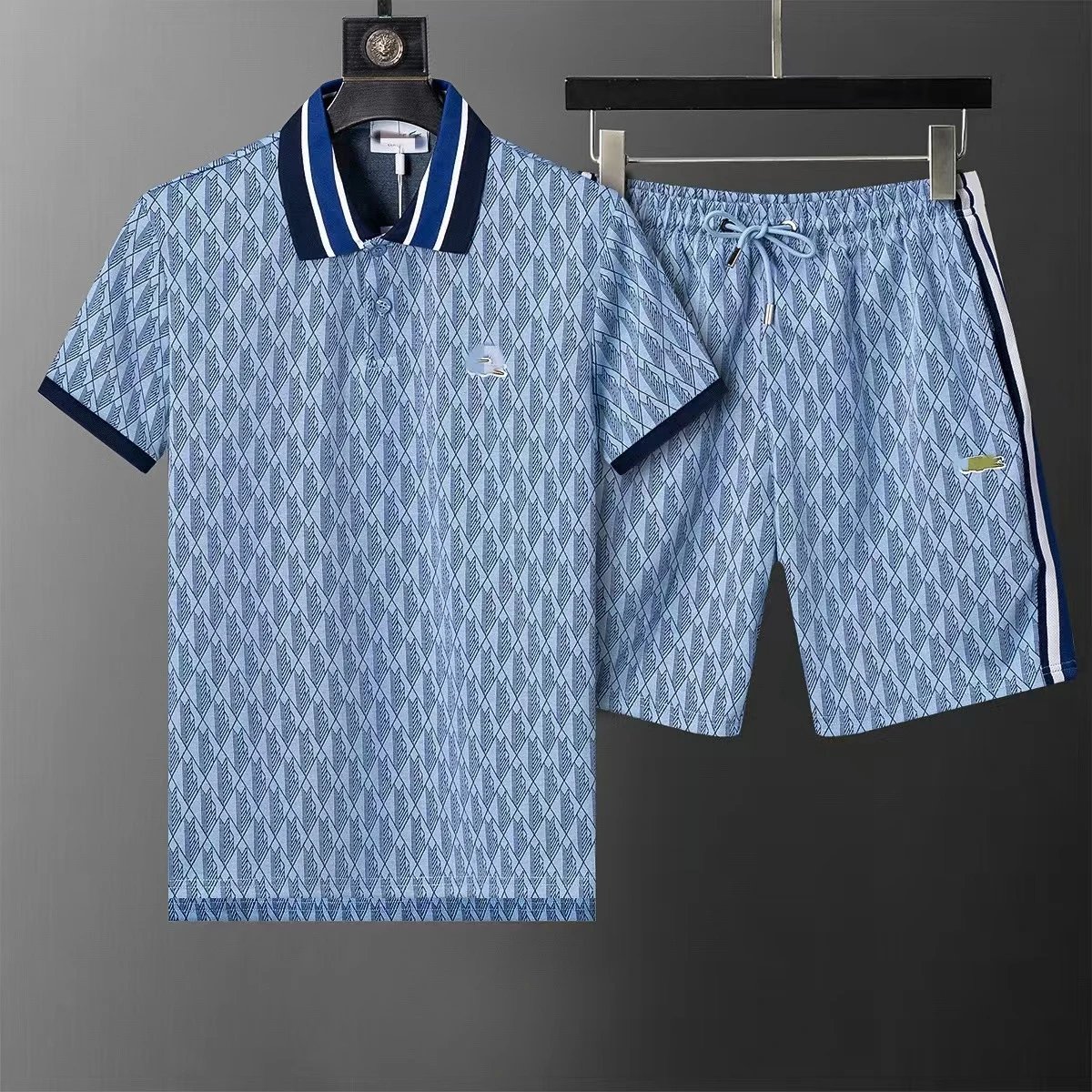 Gucci Matching Sets Double G monogram polo shirt and shorts set — 33