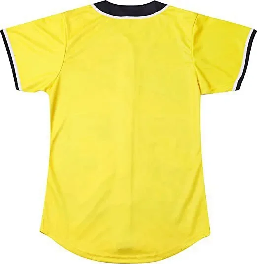 Unbranded Shirts Short-Sleeve Button-Front Baseball Jersey with Bel Air 23 Graphic product detail image 11