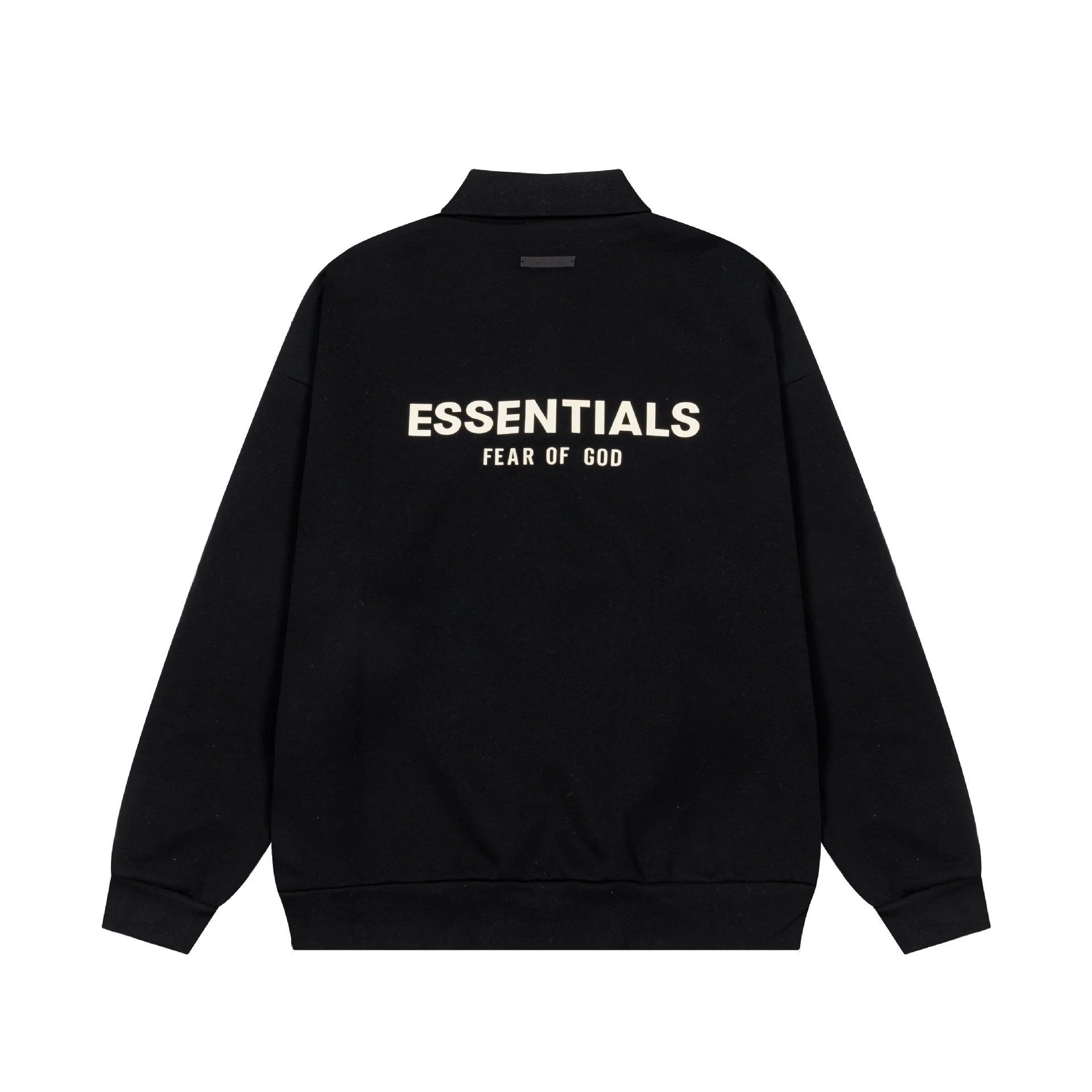 Fear of God Essentials Polo Sweatshirt Light Gray Polo Shirt - 17