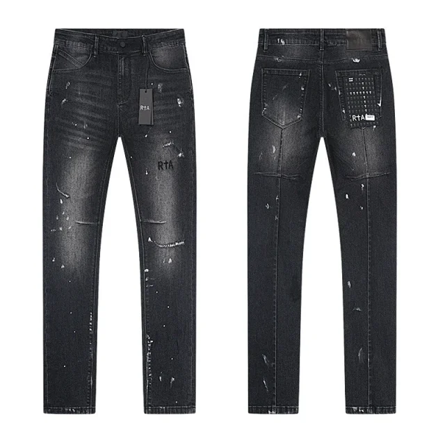 RTA Jeans Distressed straight-leg product detail image 22