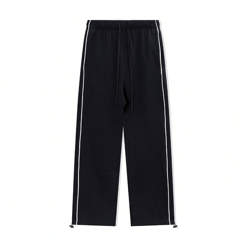 Fear of God Trousers Essentials Embroidered Side-Stripe Drawstring image 3