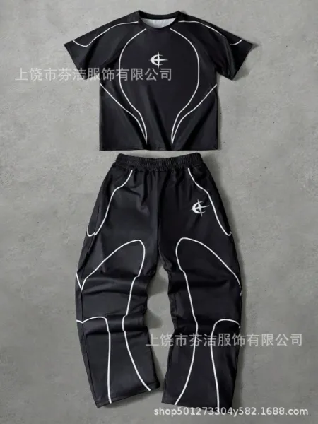 Design Transcend Sportswear Set Black / White Tracksuit - 8