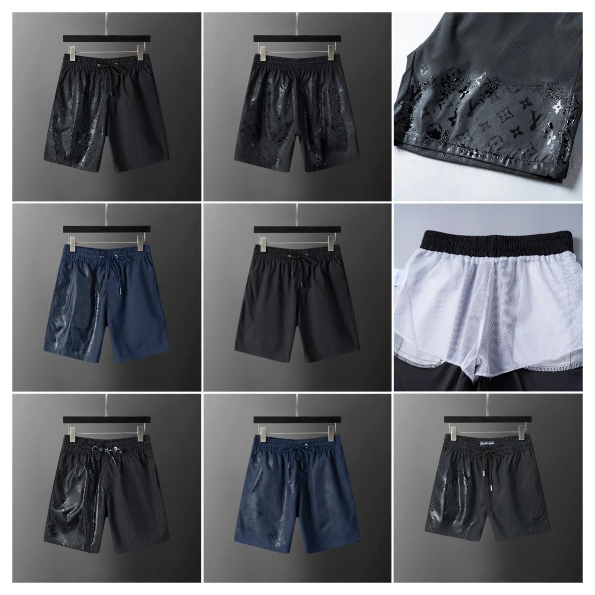 Unbranded Swimwear Drawstring Swim Shorts with Mesh Lining and Water-Reactive Pattern image 1
