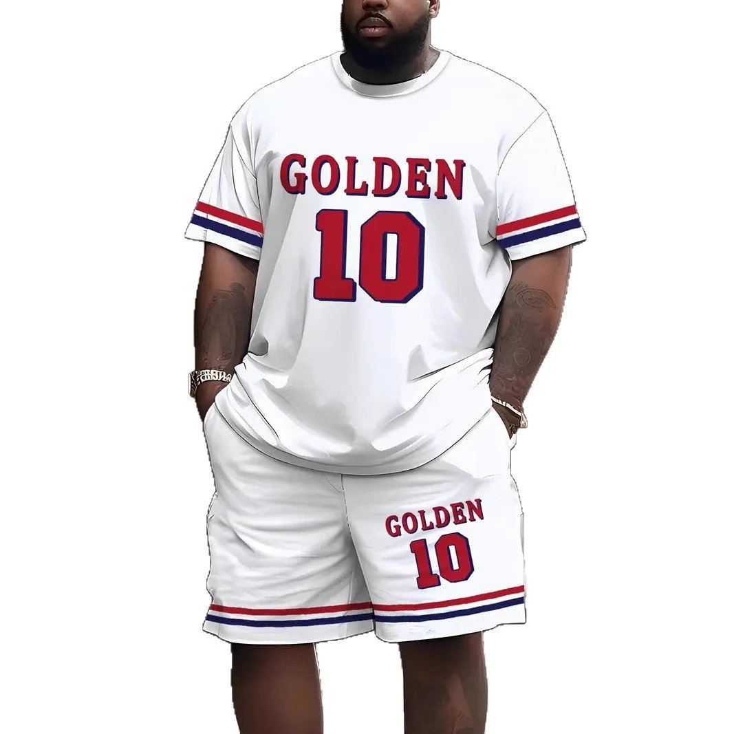 Unbranded Matching Sets Varsity Graphic T-Shirt and Shorts Set image 5