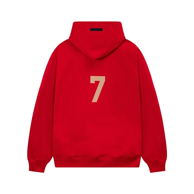 Unbranded Hoodies & Sweatshirts Number 7 graphic pullover hoodie with snap-button hood and kangaroo pocket product detail image 16