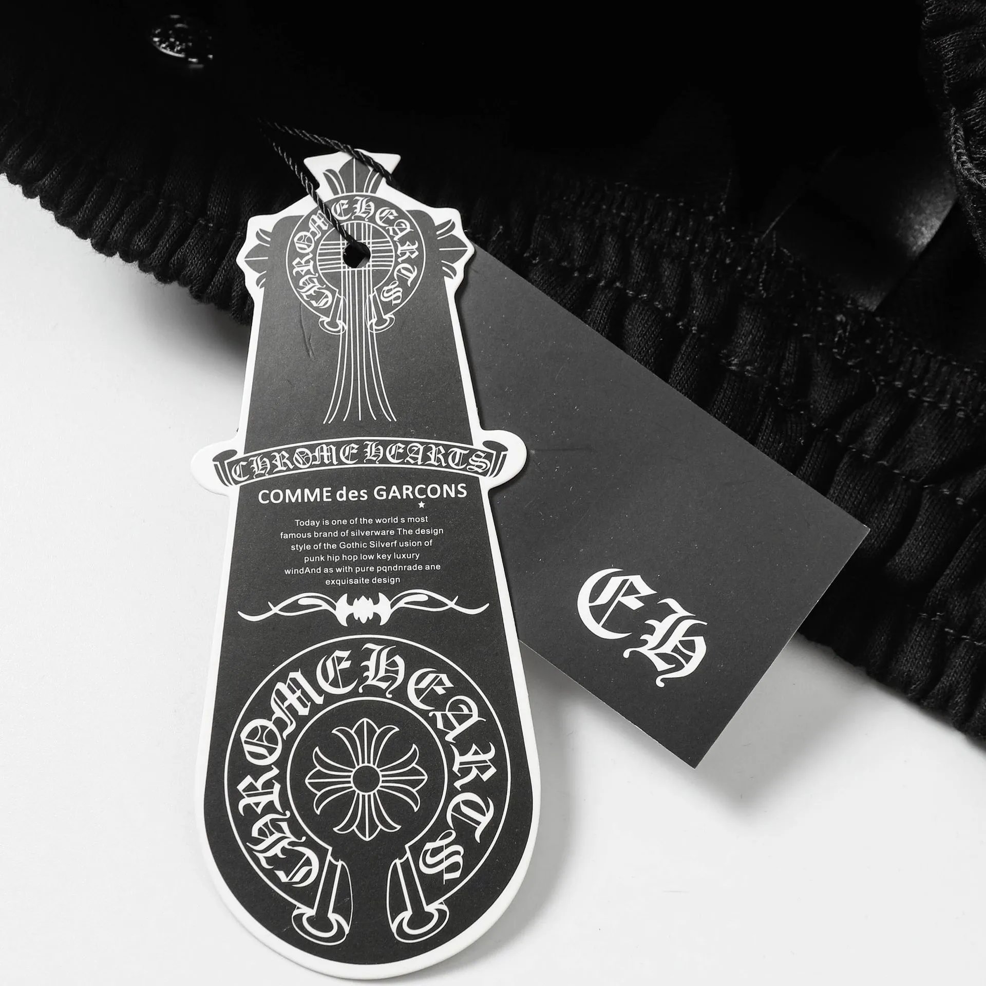 Chrome Hearts Cross Embroidered Black Sweat Shorts - 17