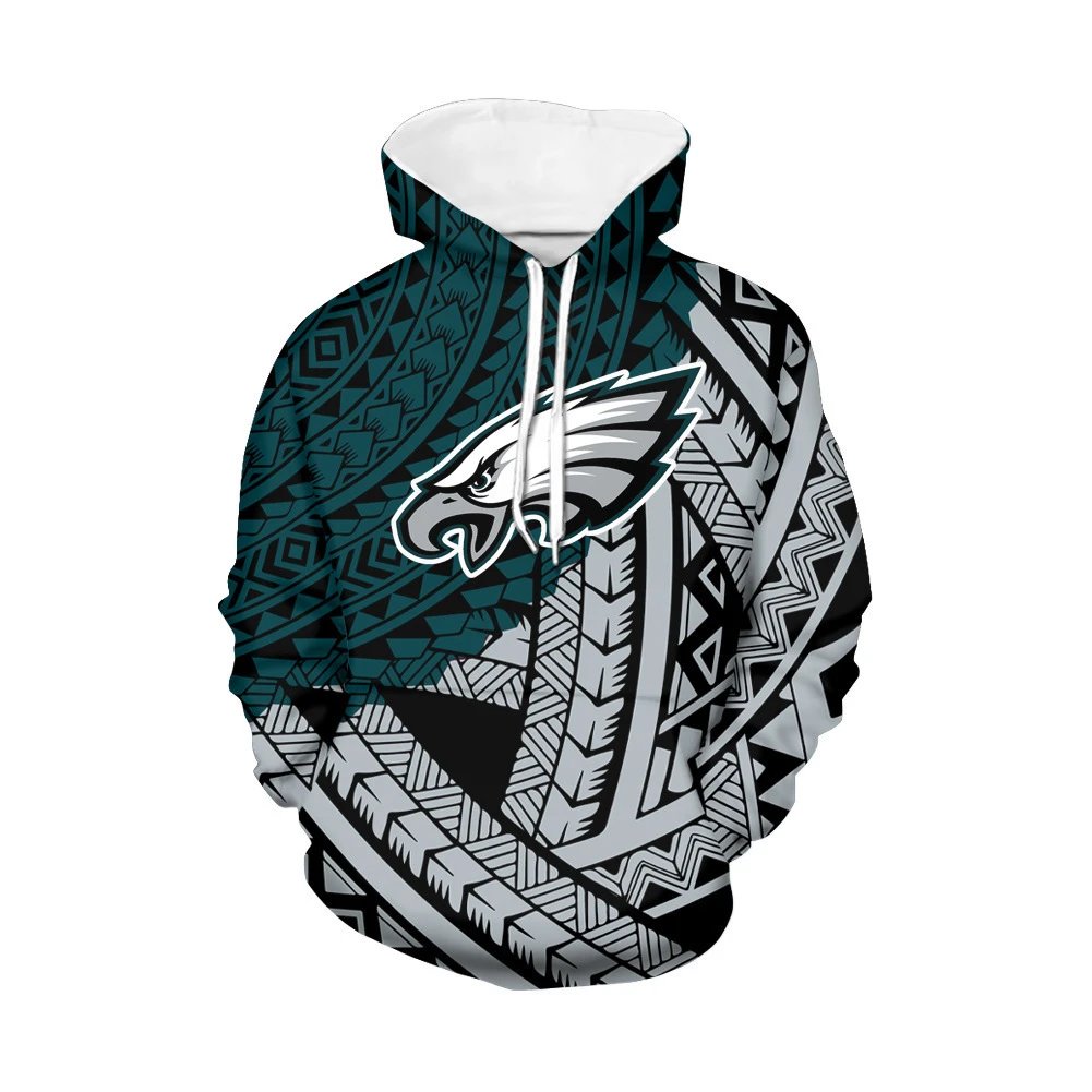 Design Seattle Seahawks Tribal Print Hoodie Multicolor Hoodie - 22