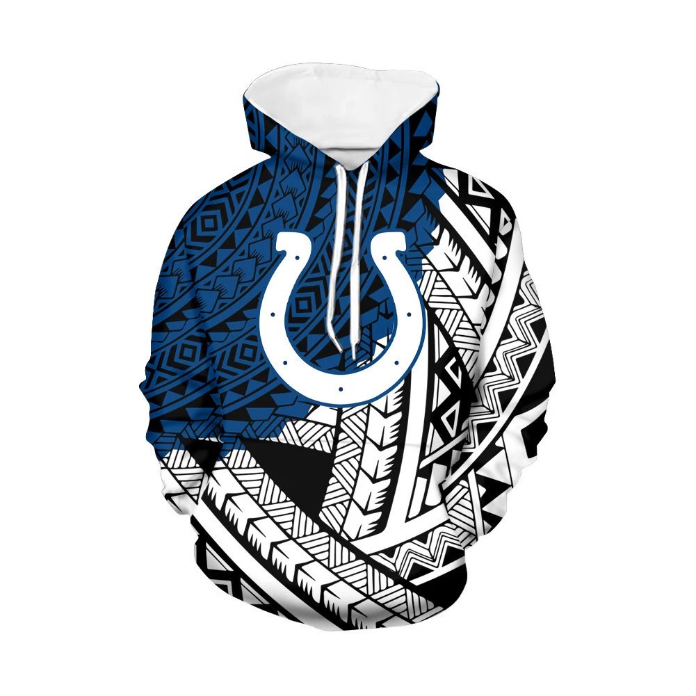 Design Seattle Seahawks Tribal Print Hoodie Multicolor Hoodie - 35