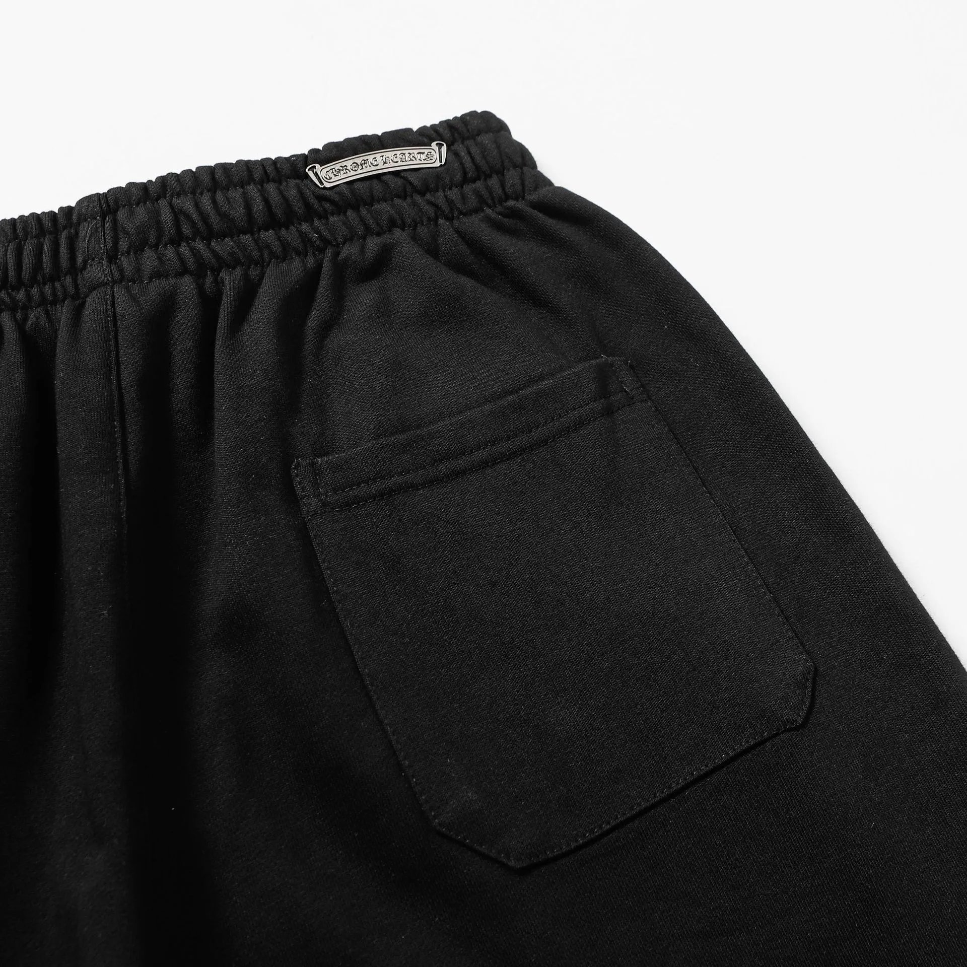 Chrome Hearts Cross Embroidered Black Sweat Shorts - 14