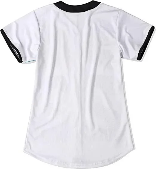 Unbranded Shirts Short-Sleeve Button-Front Baseball Jersey with Bel Air 23 Graphic product detail image 23