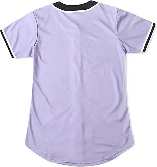 Unbranded Shirts Short-Sleeve Button-Front Baseball Jersey with Bel Air 23 Graphic product detail image 17