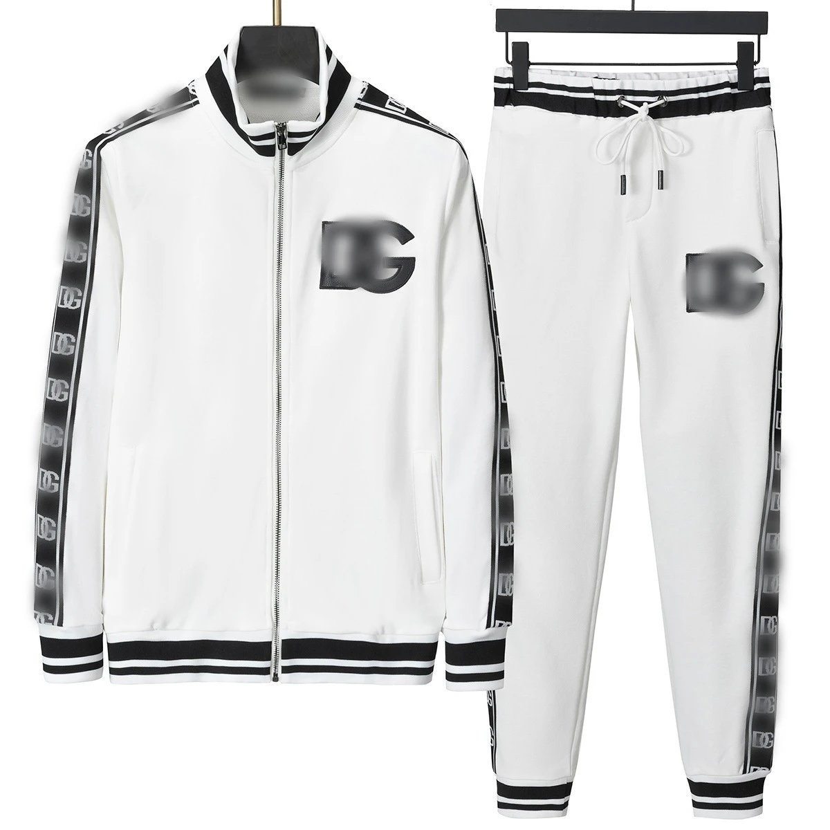Dolce & Gabbana DG Logo Track Suit White Tracksuit