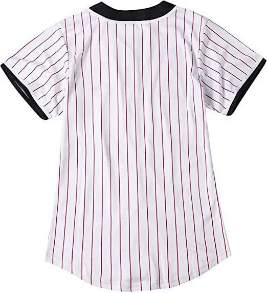 Unbranded Shirts Short-Sleeve Button-Front Baseball Jersey with Bel Air 23 Graphic product detail image 33