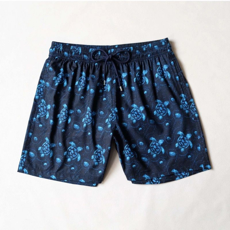Unbranded Swimwear Men's Turtle Print Swim Trunks — DK2TT06M
