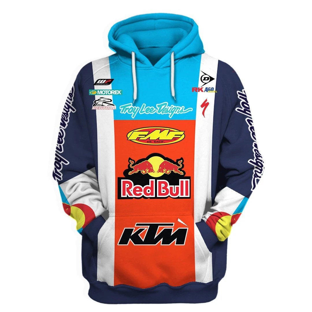 Design Red Bull KTM Racing Hoodie Multicolor Hoodie - 19