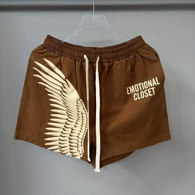 Unbranded Shorts Elastic-Waist Wing Graphic Drawstring product detail image 8