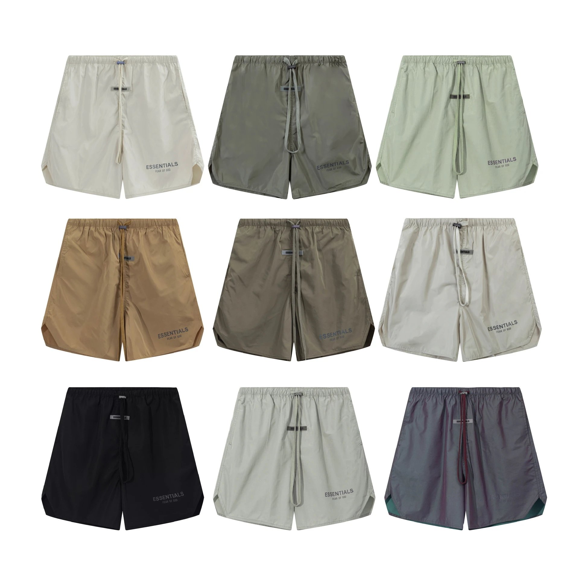 Fear of God Essentials Nylon Shorts Beige Shorts - 3