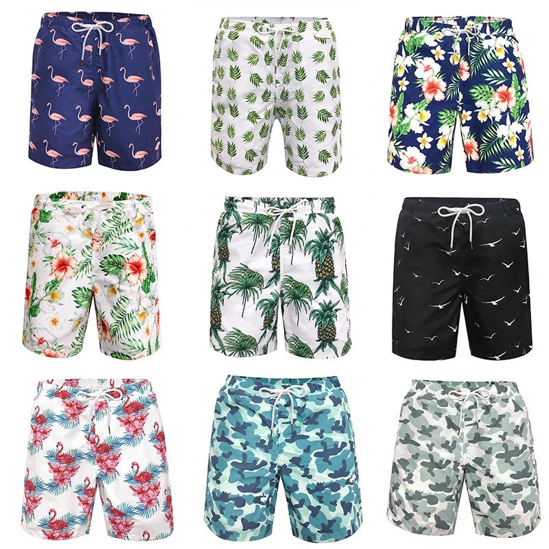 Unbranded Swimwear Drawstring Printed Swim Shorts image 1