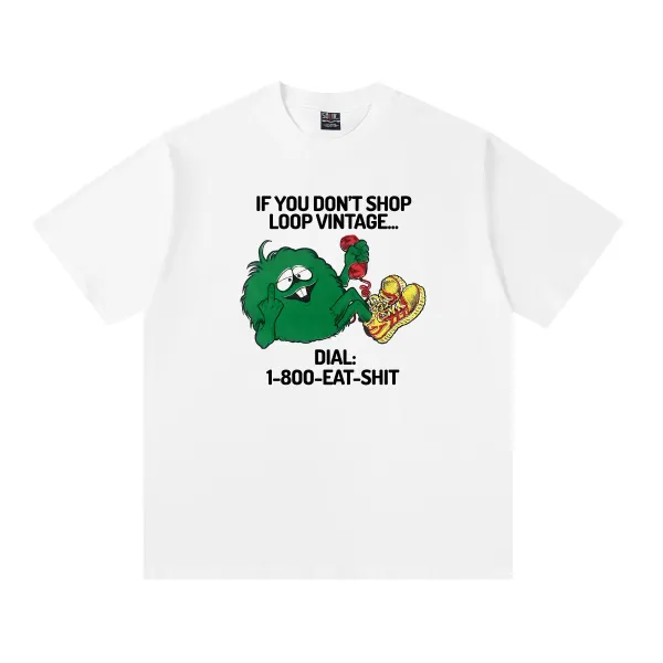 Design Loop Vintage x Unknown Artist Green Monster Graphic T-Shirt T-Shirts - 1