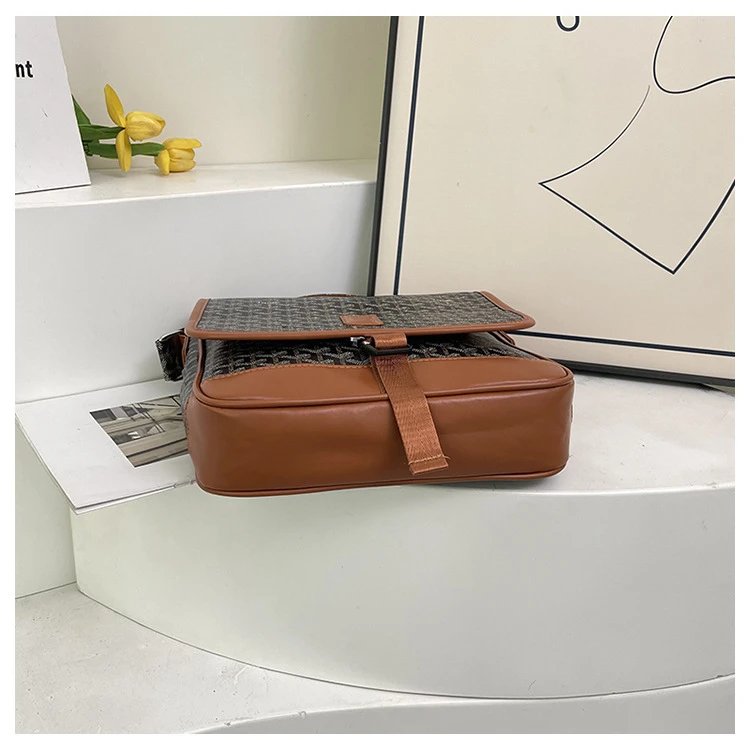 Goyard Saint Louis Messenger Bag Gray and Brown Crossbody Bag - 16