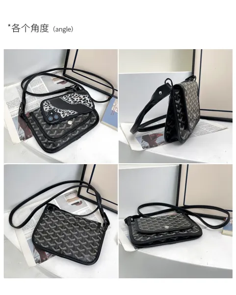 Goyard Saint-Louis PM Burgundy Crossbody Bag - 6