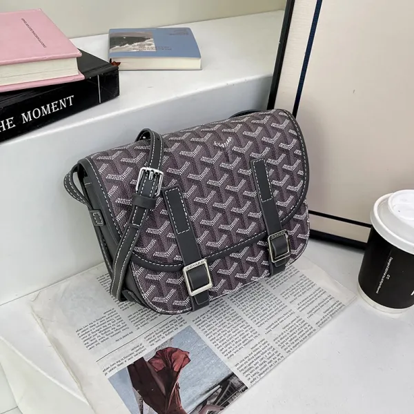 Goyard Saint-Louis PM Crossbody Bag in Graphite Monogram Canvas - 1