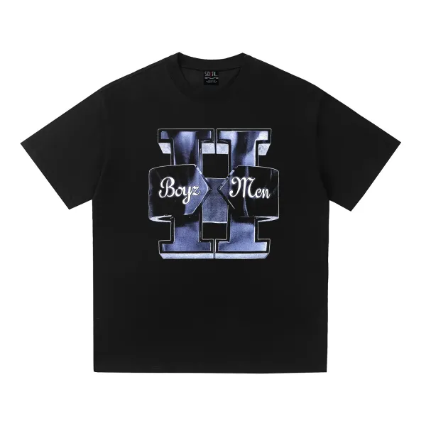 Design Boys Men Graphic Print Black T-Shirt - 1
