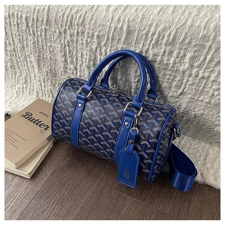 Goyard Saint Louis PM Black and Brown Canvas Boston Bag Handbags - 16