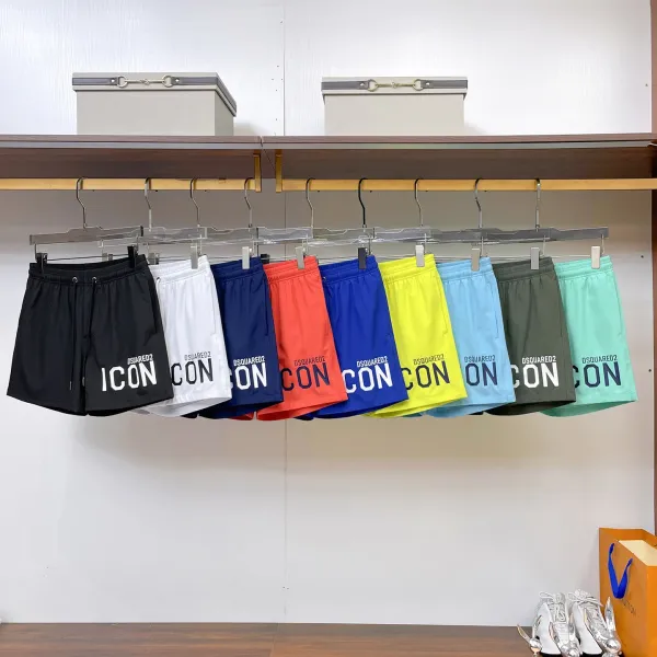 Dsquared2 Icon Print Blue Swim Shorts - 3