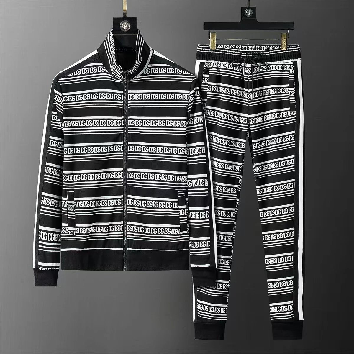 BOSS Tracksuits Zip-Up Jacket and Jogger Set — 28 – Three Labels Included