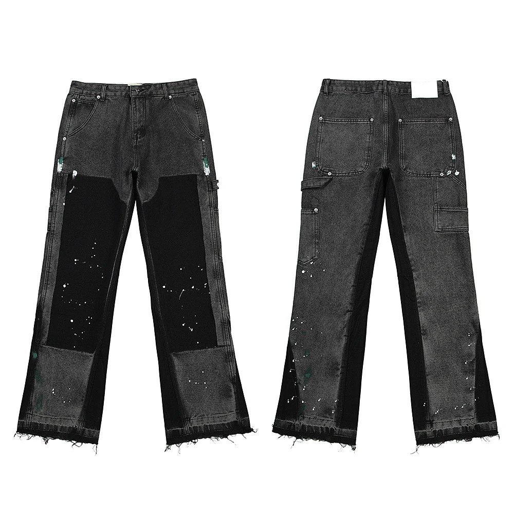 Design Patchwork Desert Camo Flare Pants Multicolor - 6
