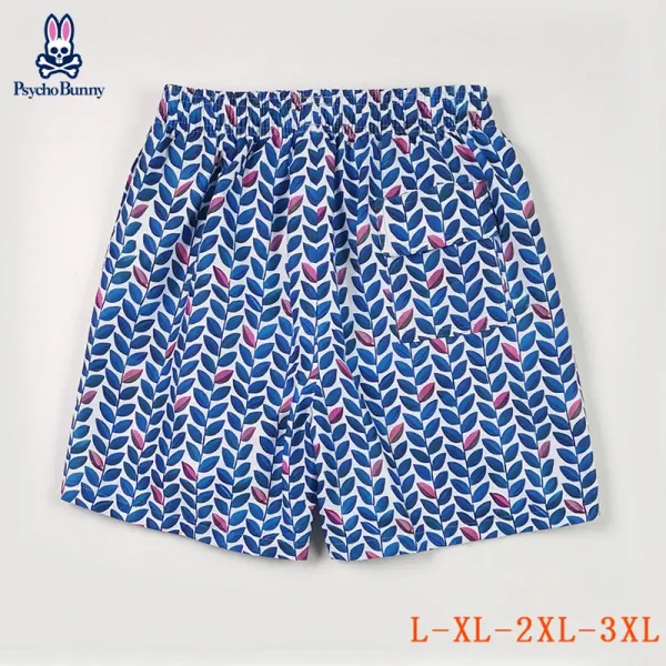 Design Psycho Bunny Swirl Dot Print Swim Shorts Blue Swimwear - 6