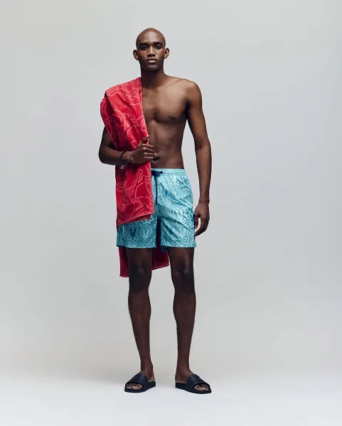 Design Bunny Psycho Skull Print Swim Shorts Multicolor Shorts - 12