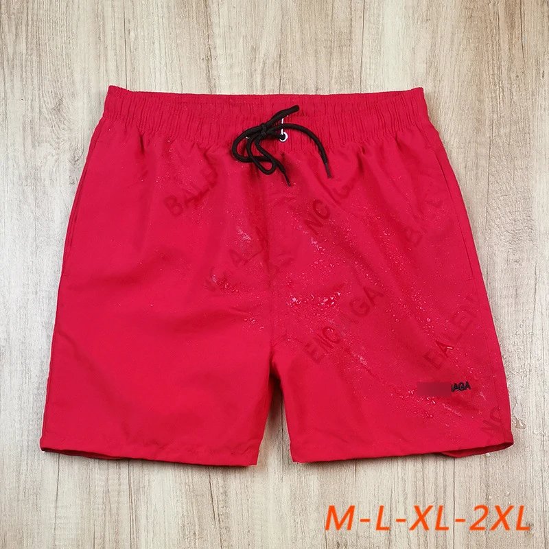 Design Psycho Bunny Embossed Floral Swim Trunks Red Swimwear - 9