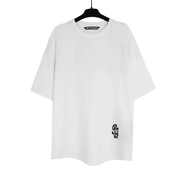 Palm Angels Spray Paint Logo Oversized T-Shirt White - 82