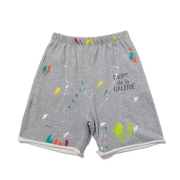 Gallery Dept Paint-Splatter Orange Sweatpants - 55