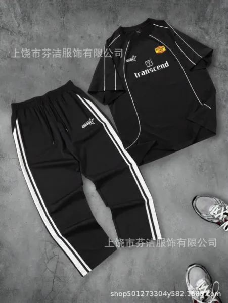 Design Transcend Sportswear Set Black / White Tracksuit - 9