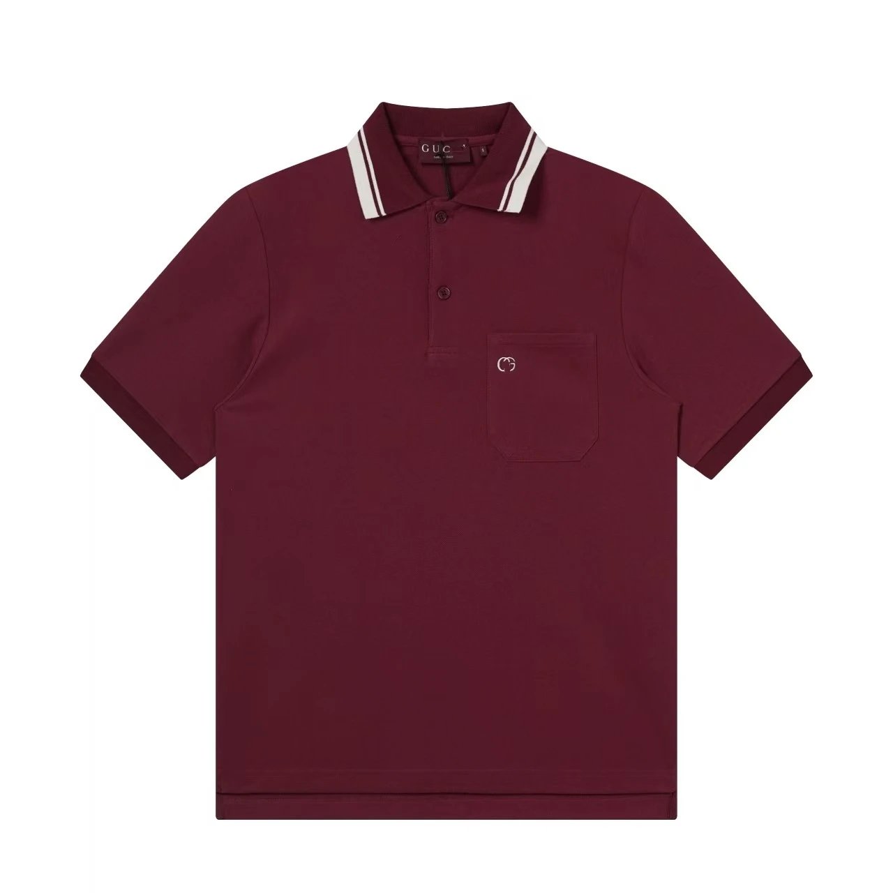 Unbranded Shirts Short-Sleeve Polo Shirt with Contrast-Trim Collar — 4
