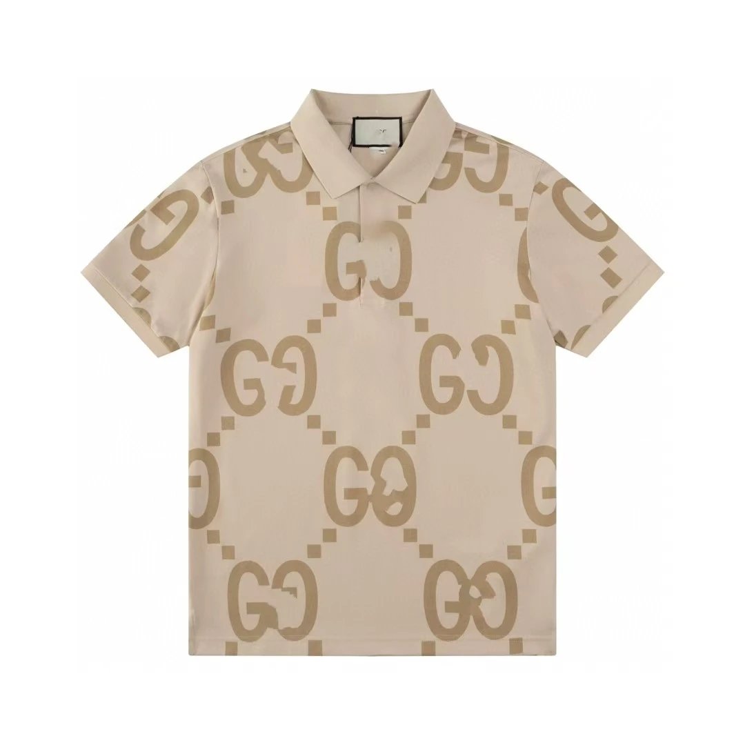 Gucci GG Monogram Black Polo Shirt - 24